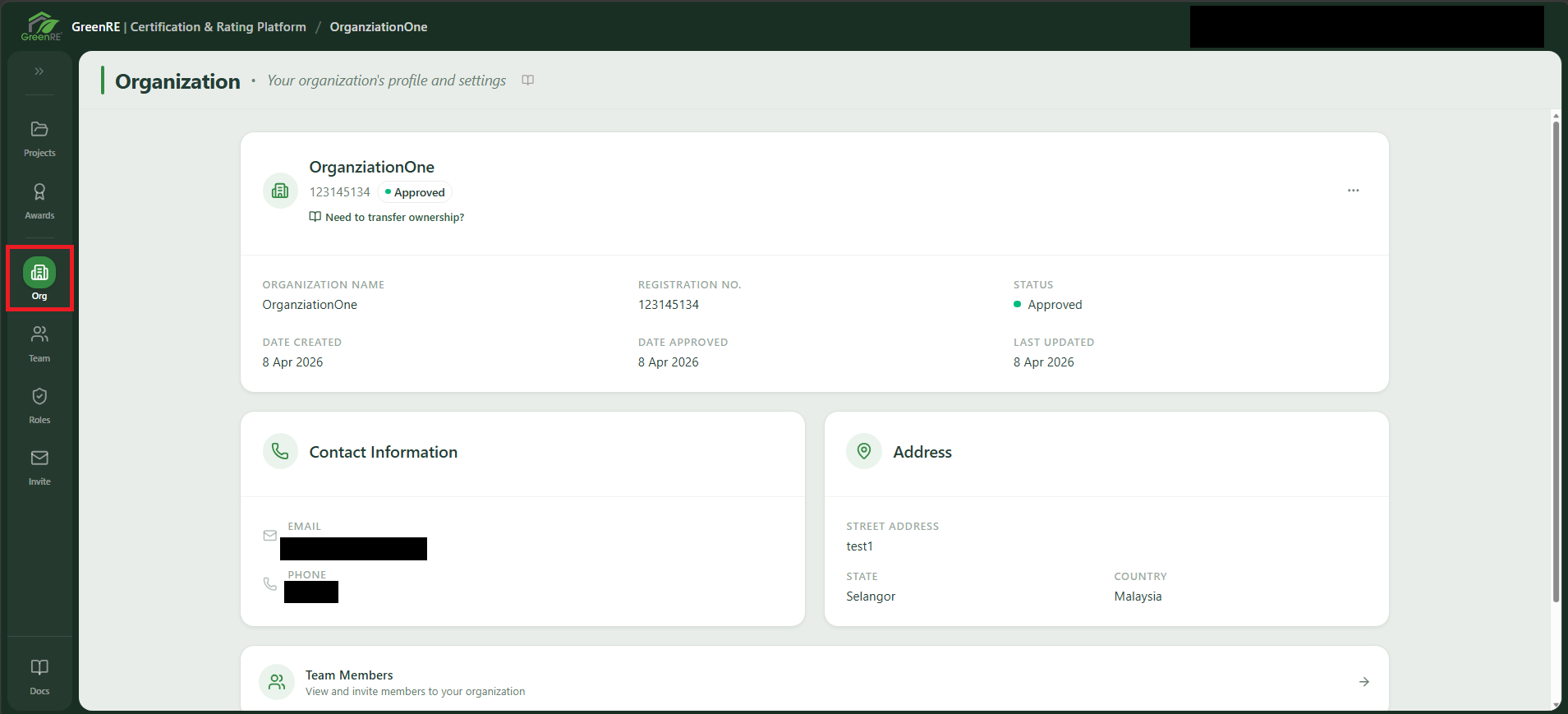 Your Workspace | GreenRE App Documentation