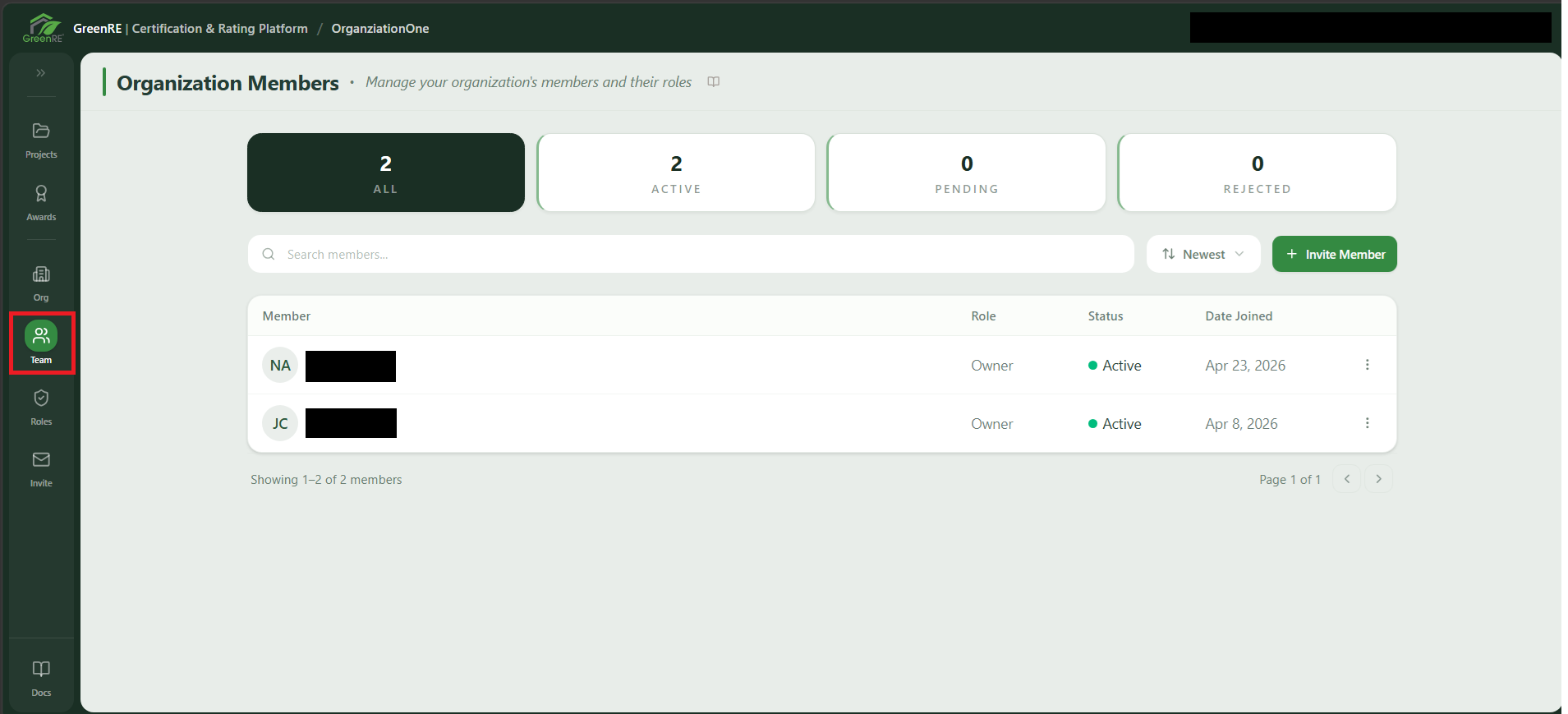 Your Workspace | GreenRE App Documentation