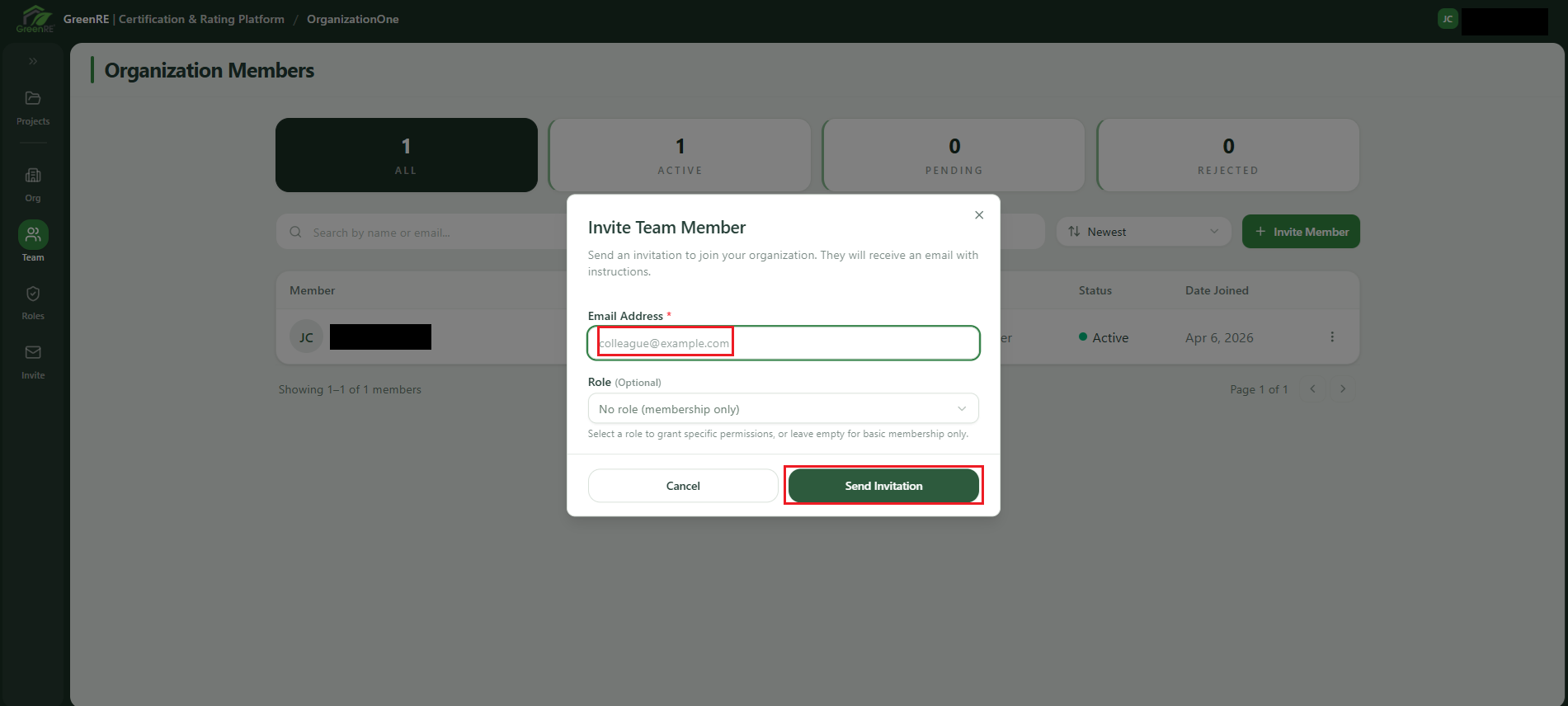 Team Members | GreenRE App Documentation