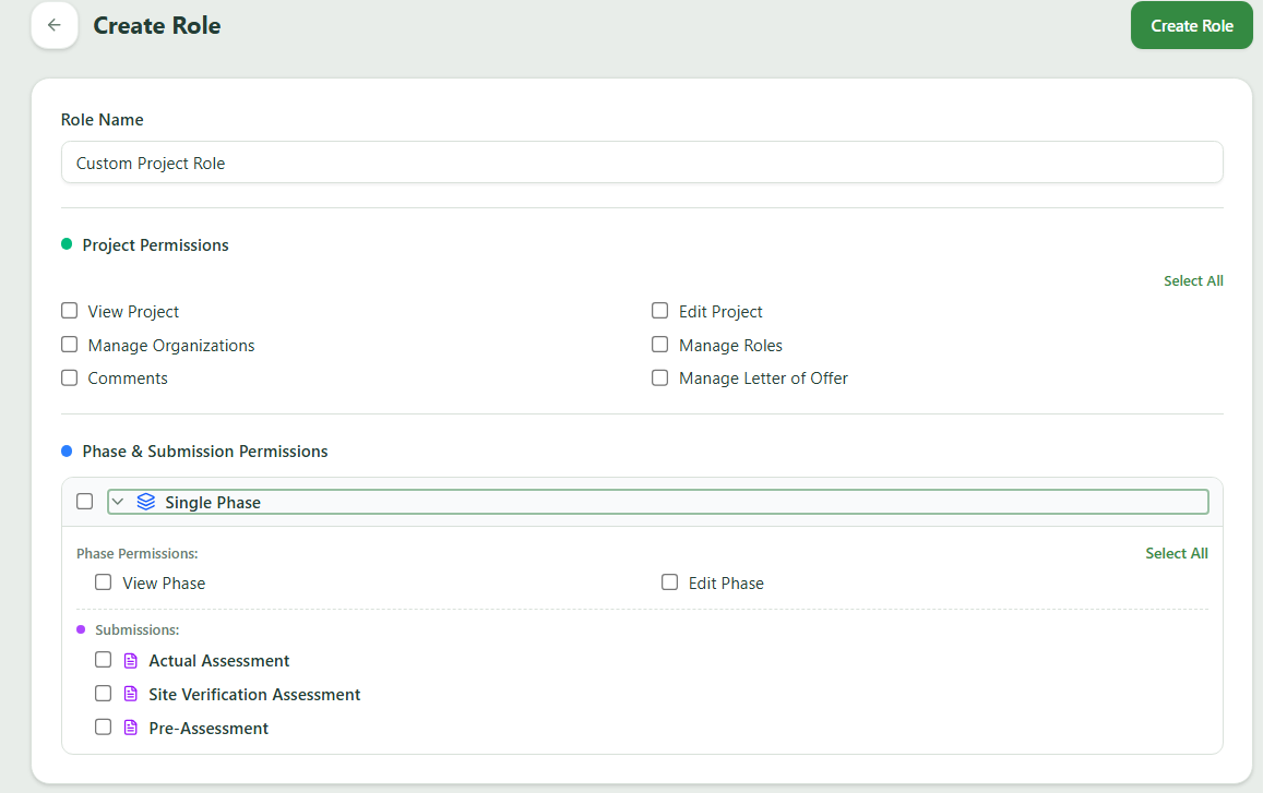 Team and Access | GreenRE App Documentation