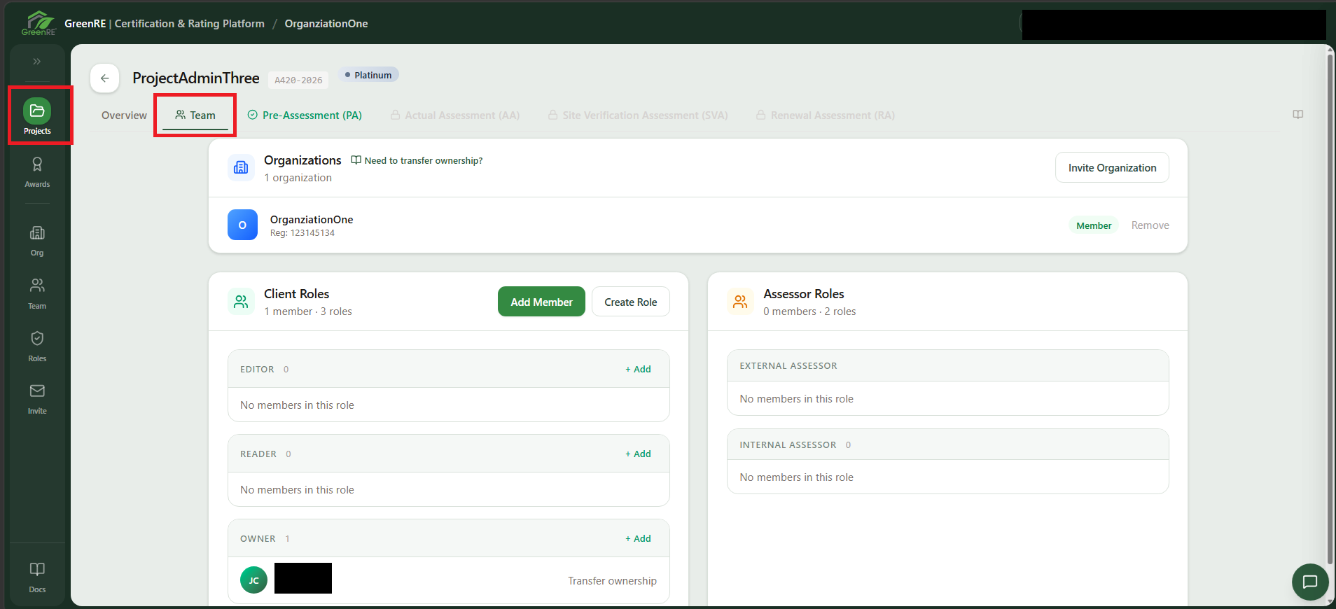 Managing Your Project | GreenRE App Documentation