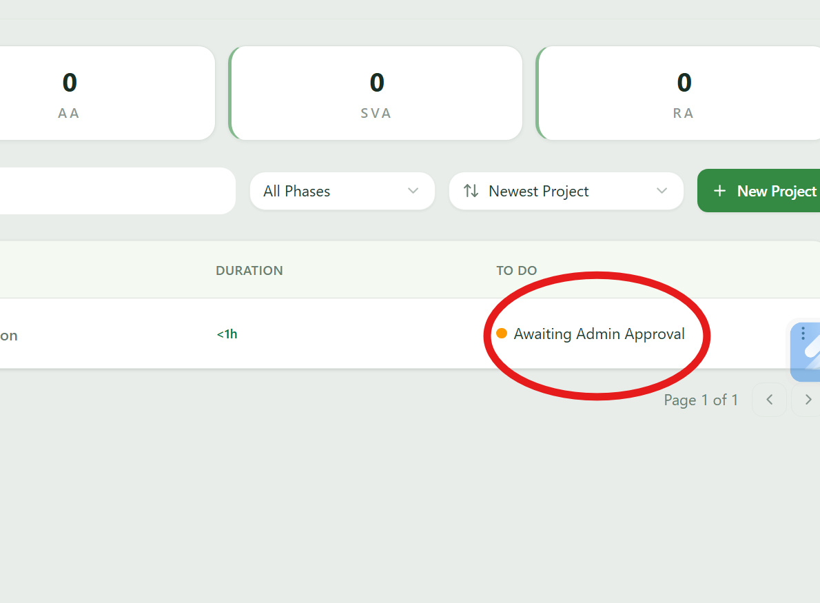 Creating a Project | GreenRE App Documentation