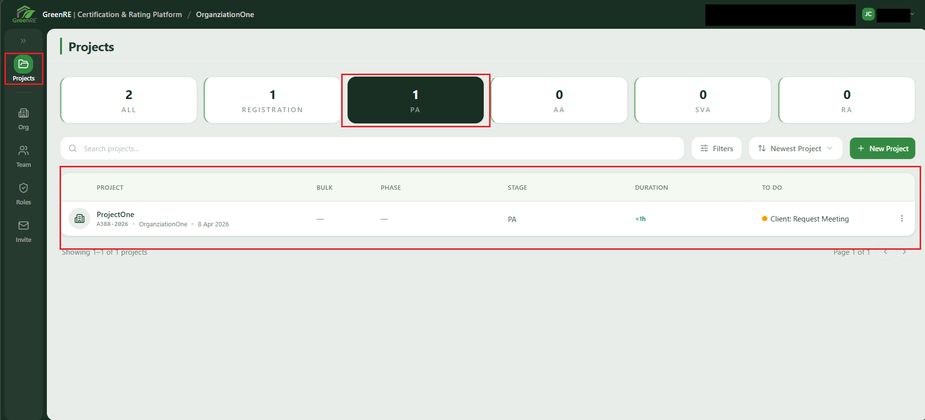 Pre-Assessment (PA) | GreenRE App Documentation